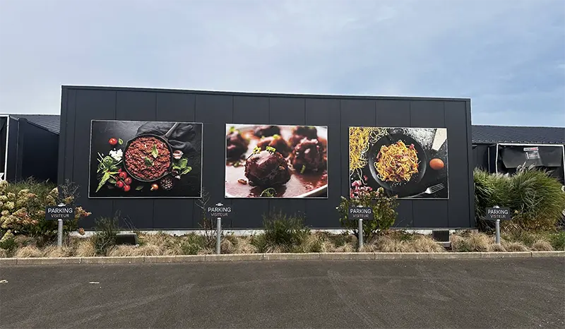 Habillage bâtiment Saveurs du Chef